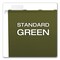Pendaflex 1/5-Cut Ready-Tab Reinforced Letter Size Hanging File Folders - Standard Green (25/Box)